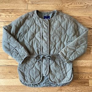 Madewell quilted drawstring jacket
